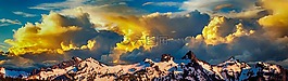 山,云,景觀
