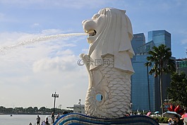 新加坡,獅子,噴泉