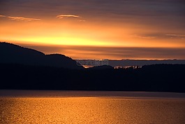 日落,海,太陽