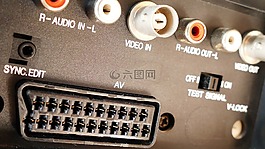 視頻,scart的,套接字