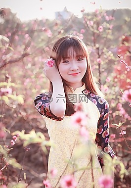 自然,美麗,女孩