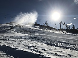雪,邊坡,高山