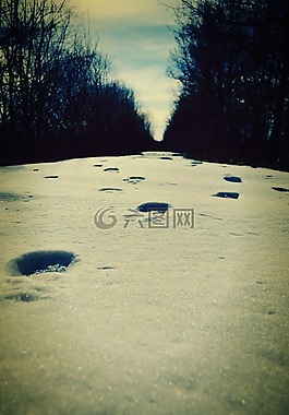 雪,冬天,軌道