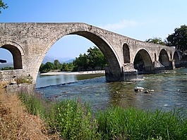 橋,老,河