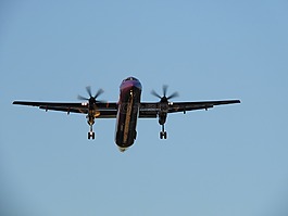 著陸,飛機,機