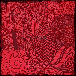 深,紅色,抽象