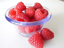 覆盆子,红色,食品
