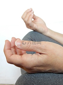 手,打坐,冥想