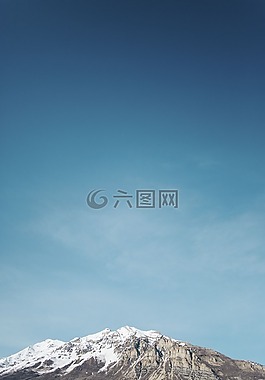 山,云,天空