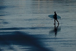沖浪,海灘,海
