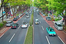 日本,街,路
