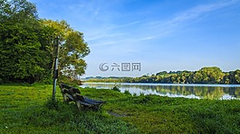 休息,湖,目的地的手指湖