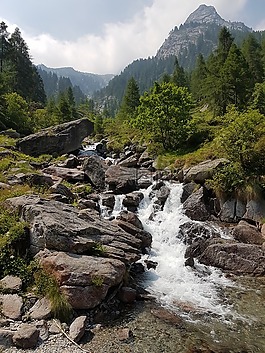 山,流,景观