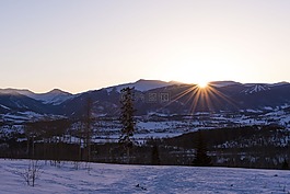 雪,冬天,白