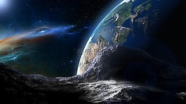 行星,地球,藍色