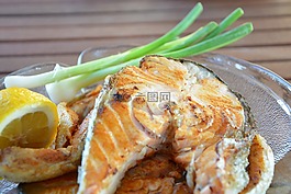 魚,烤架,健康