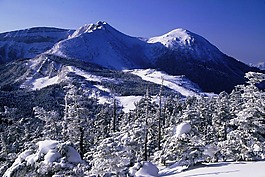 日本,景觀,山