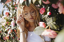 人,女孩,自然