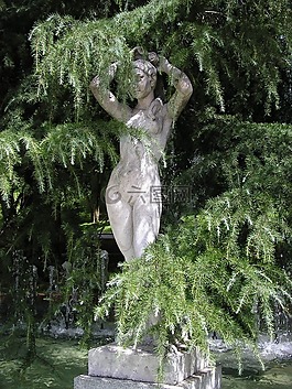 雕像,馬德里,玫瑰花園