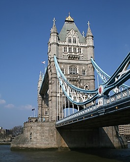 塔橋,河,水平