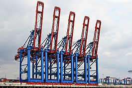港口起重機(jī),端口,漢堡