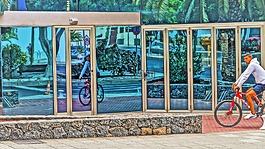 展示,自行車,反思