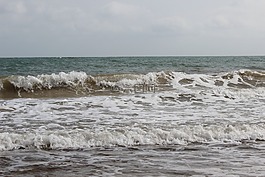 海,波,海灘