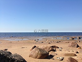 海,海岸,沙