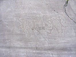 camuni,巖石,谷camonica
