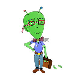 外星人,字符,男子