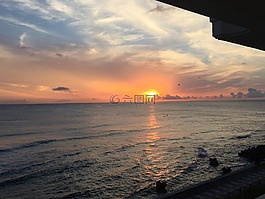 日落,日本,沖繩