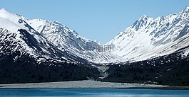 山,冰川,冰