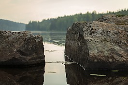 湖,海灘,水