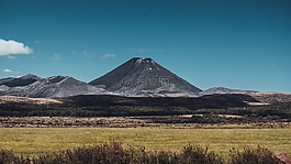 山,高原,云