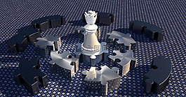 那位女士,國際象棋棋子,kreispuzzel