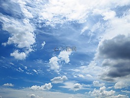 天空,藍色,寬
