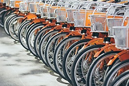 自行車,籃,街