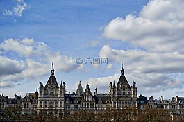 天際線,建筑物,市容