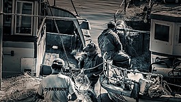 漁民,蚊帳,釣魚