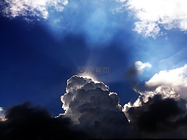 天空,藍(lán)色,神