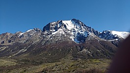 巴塔哥尼亞,雪,山的天空
