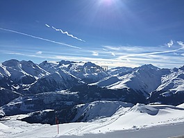 山,冬天,雪