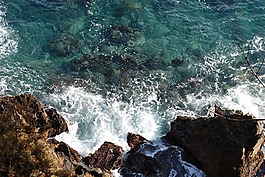 梨木何,海灘,巖
