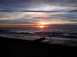 太陽,海,海灘