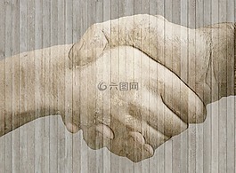 握手,手,木