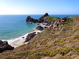 康沃爾郡,海岸,海
