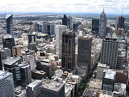 城市,摩天大樓,市容