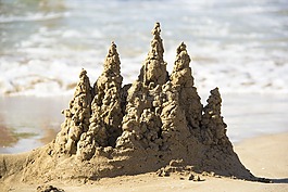 砂,水體,海灘