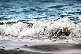 海,波,海灘