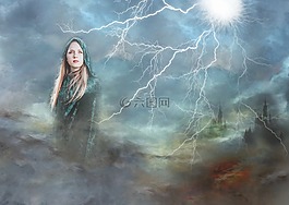 女神,復(fù)合材料,閃電